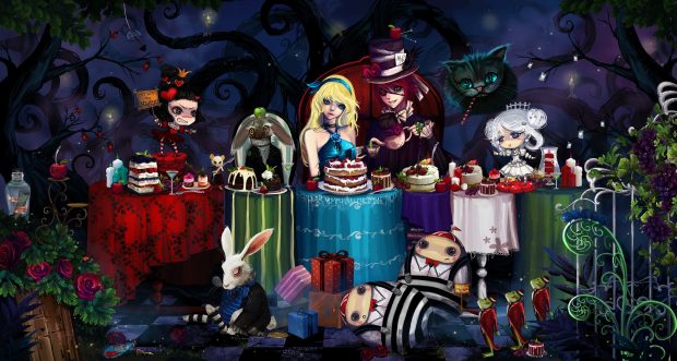 Awesome Alice In Wonderland Background.