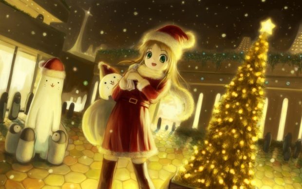 Awesome Anime Christmas Wallpaper HD.