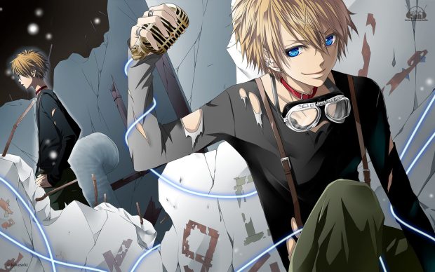 Awesome Cute Anime Boy Background.
