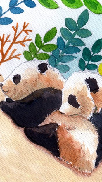 Awesome Cute Panda Background.