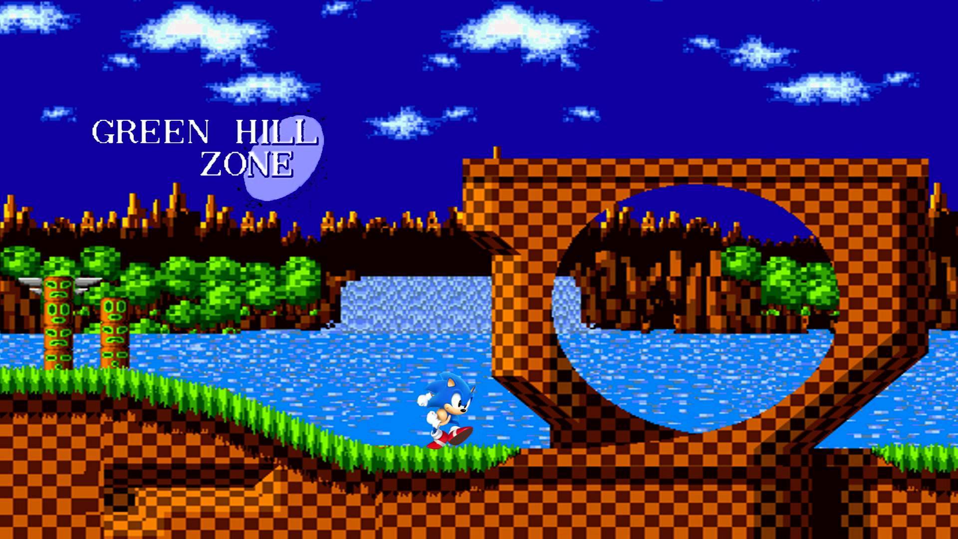 Green Hill Zone HD Backgrounds - Hình nền Green Hill Zone đẹp mắt với chất lượng cao sẽ khiến bạn yêu thích bối cảnh thế giới của Sonic. Hãy để mình đưa bạn vào những giây phút phiêu lưu đầy màu sắc của Green Hill Zone! (Translation: Beautiful Green Hill Zone HD backgrounds with high quality will make you fall in love with Sonic\'s world. Let me take you on an adventure full of colors in Green Hill Zone!)