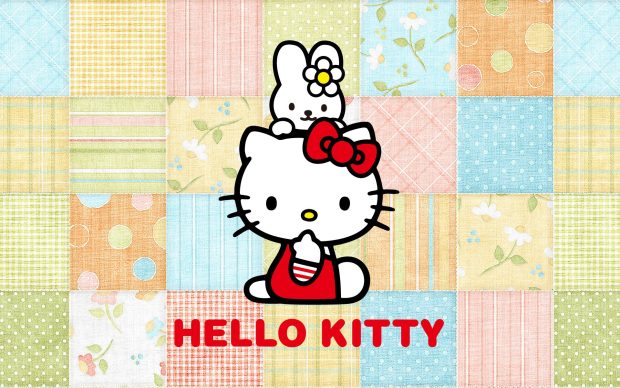 Awesome Hello Kitty Easter Bunny Wallpaper HD.