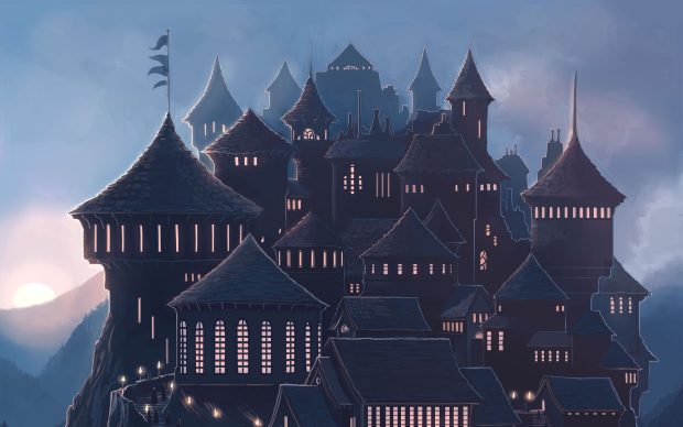 Awesome Hogwarts Background.