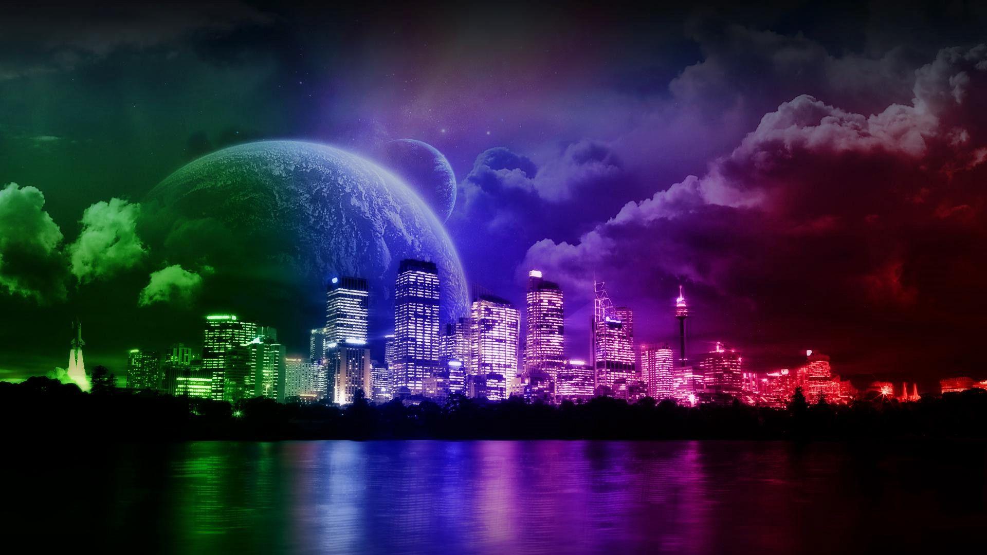 Neon City HD Wallpapers Free Download 