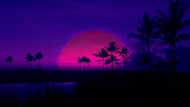 Awesome Retrowave Background.