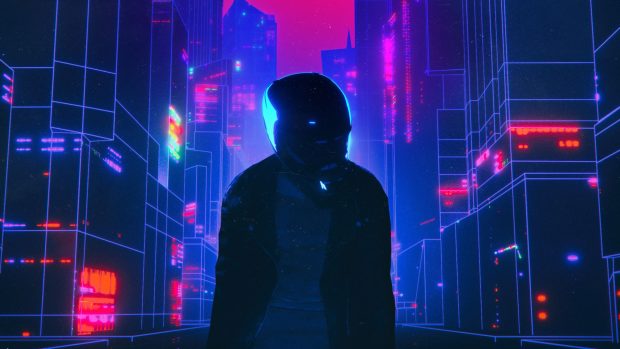 Awesome Retrowave Wallpaper HD.