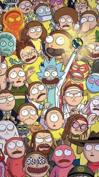 Awesome Rick And Morty Phone Background.