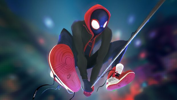 Awesome Spider Man Into The Spider Verse Background.