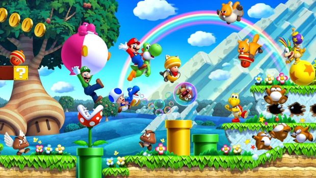 Awesome Super Mario Background.