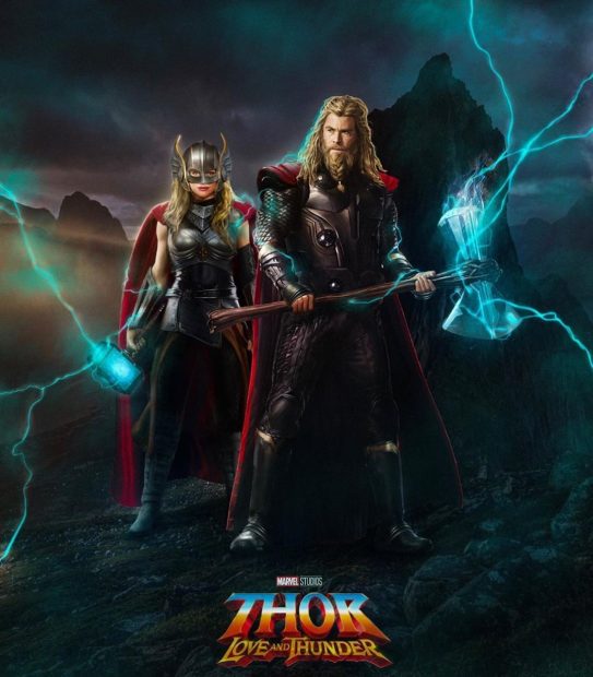 Awesome Thor Love And Thunder Background.