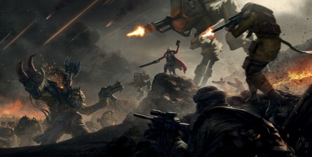 Awesome Warhammer Background.