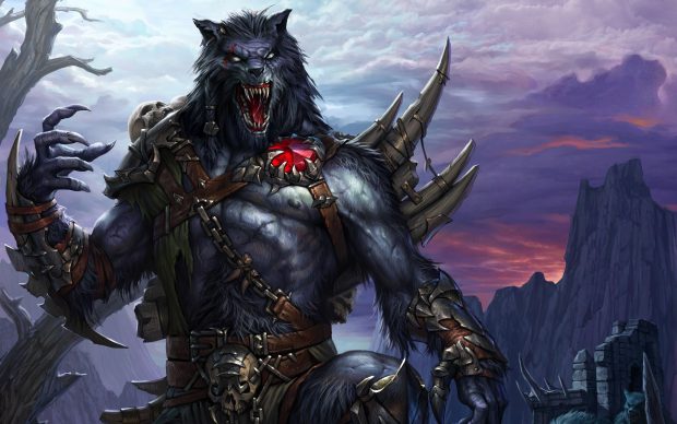 Awesome Werewolf Background.