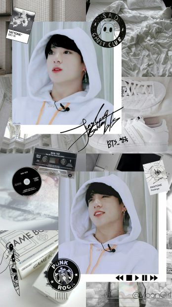 BTS Aesthetic Background White Color.