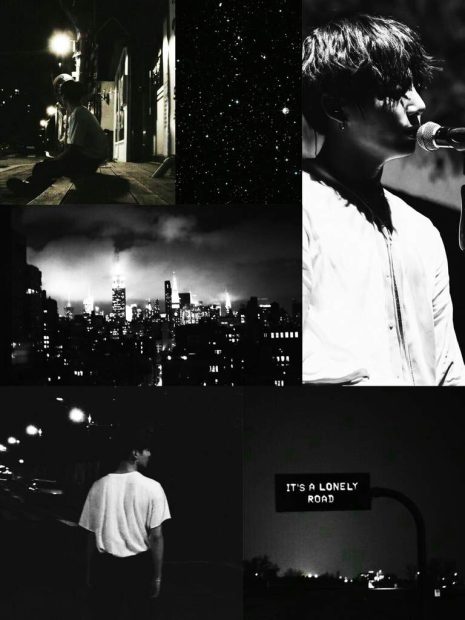 BTS Black Background Aesthetic.