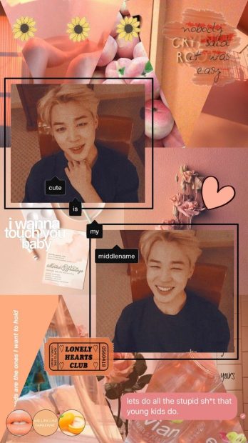 BTS Wallpaper Aesthetic Collage.