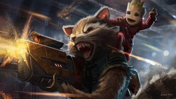 Baby Groot HD Wallpaper Computer.