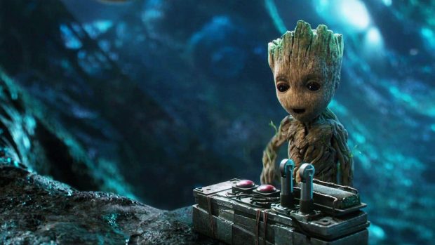 Baby Groot Wide Screen Wallpaper HD.