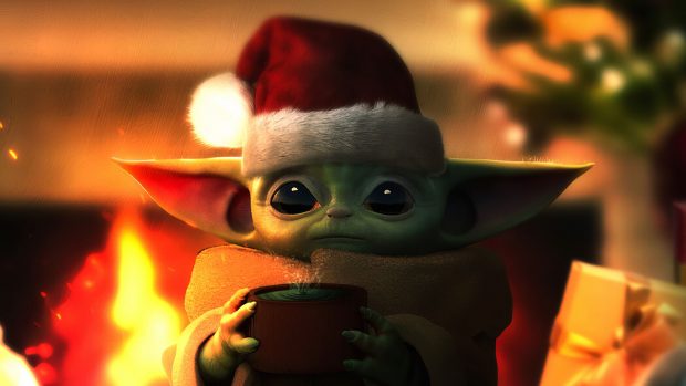 Baby Yoda Background Free Download.