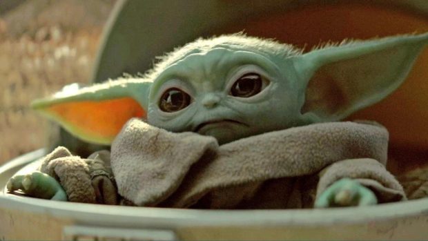 Baby Yoda Background HD.
