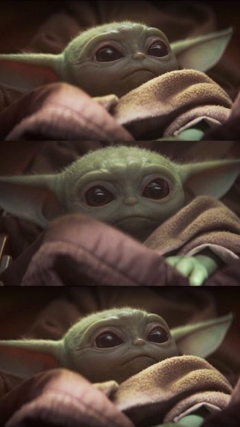 Baby Yoda Phone Background HD.