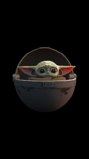 Baby Yoda Phone HD Wallpaper.