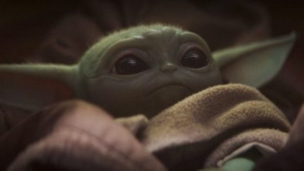Baby Yoda Wide Screen Background.