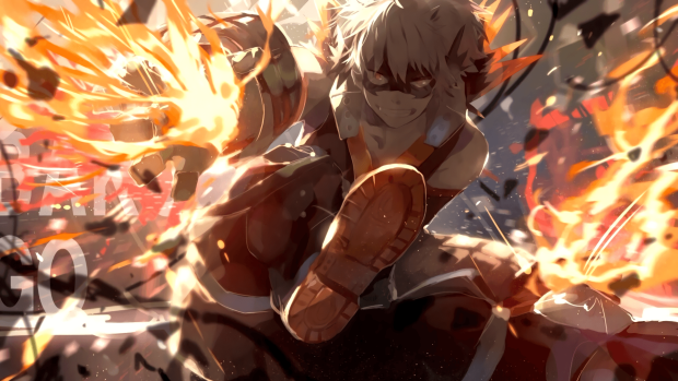 Bakugo HD Wallpaper Free download.