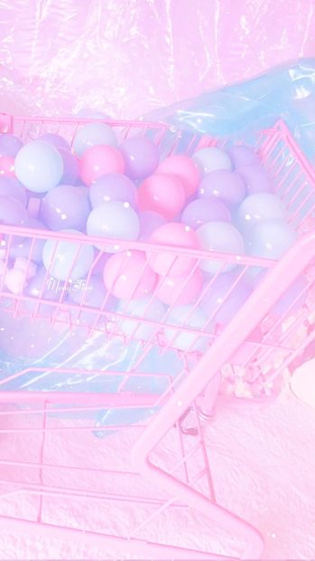 Balloon Pastel Wallpaper Aesthetic Wallpaper HD.