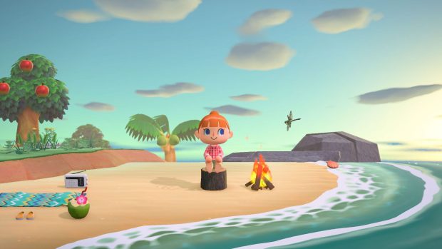 Beach Animal Crossing Background HD.