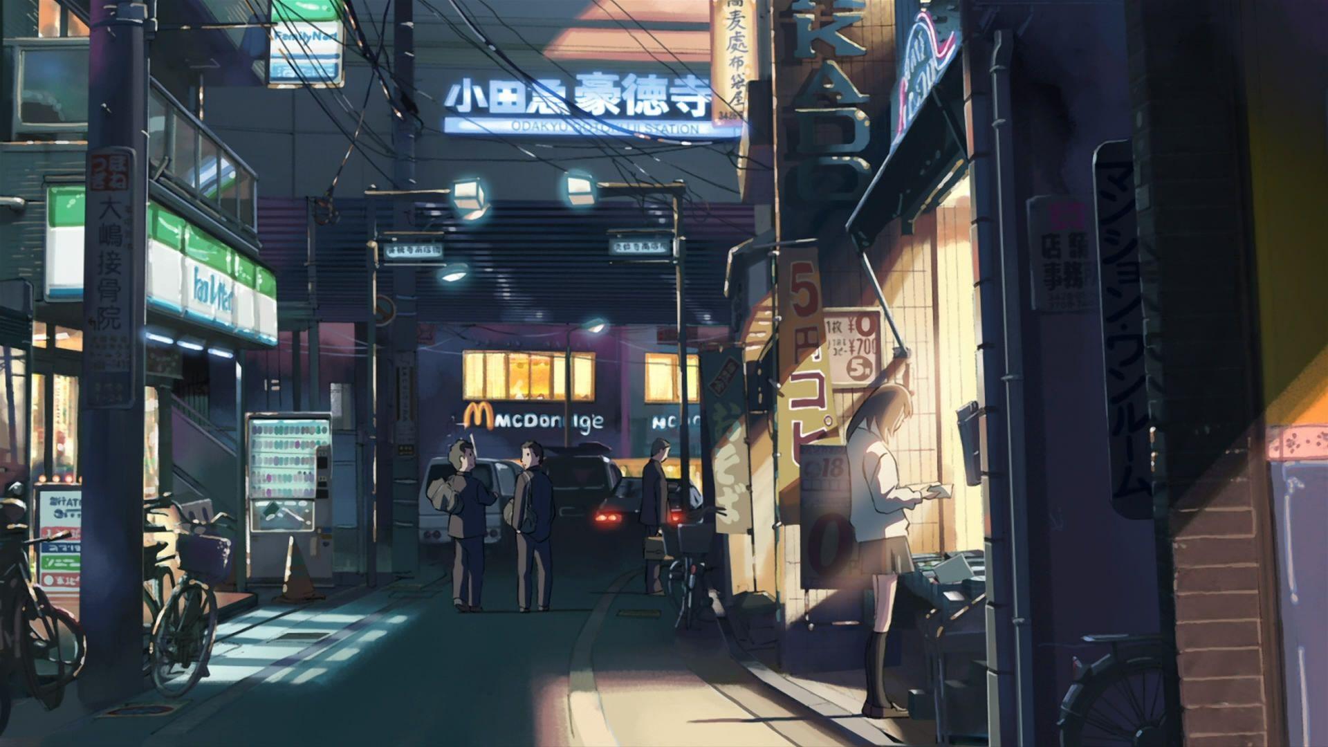 Anime City Backgrounds HD Free download 