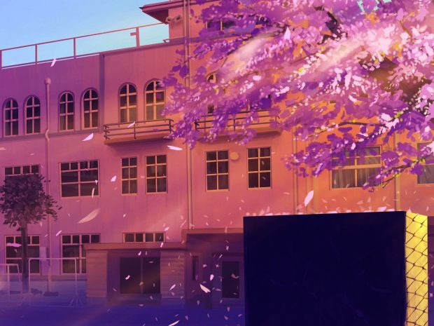 Beautiful Anime School Backgrounds.