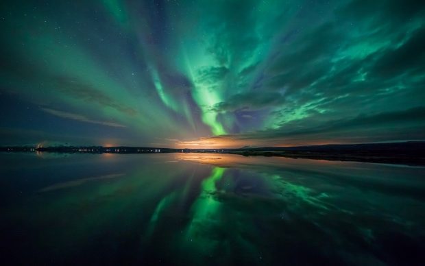 Beautiful Aurora Borealis Wallpaper HD.