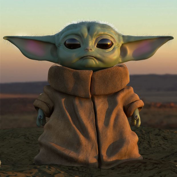 Beautiful Baby Yoda Background.