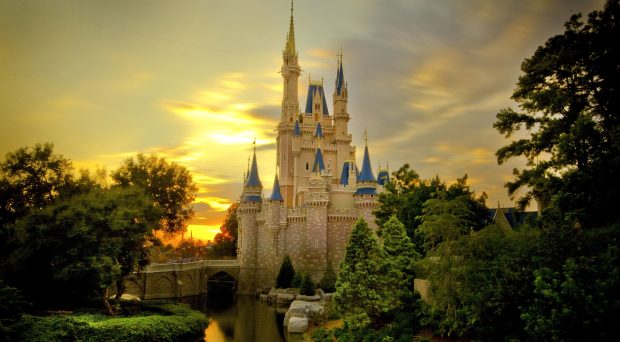 Beautiful Castle Background.