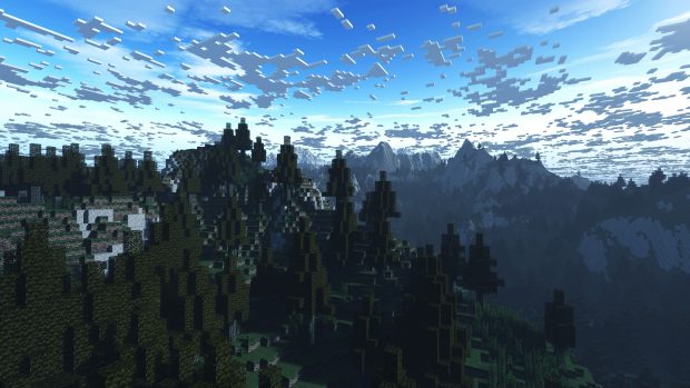 Beautiful Cool Minecraft Background.