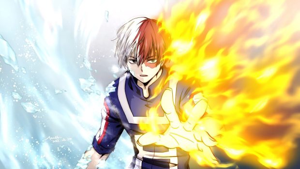 Beautiful Cool Todoroki Wallpaper HD.