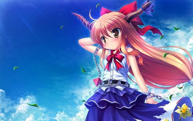 Beautiful Cute Anime Background.