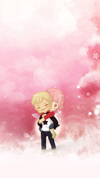 Beautiful Cute Couple Background.