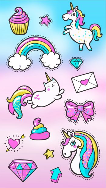 Beautiful Cute Unicorn Wallpaper.