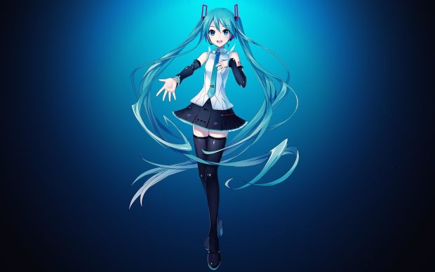 Beautiful Hatsune Miku Wallpaper HD.