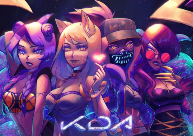 Beautiful KDA Background.