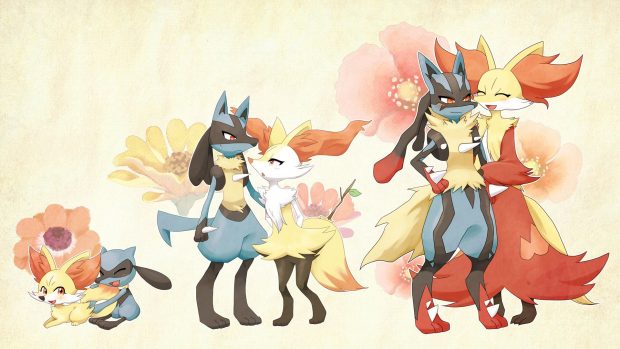 Beautiful Lucario Background.