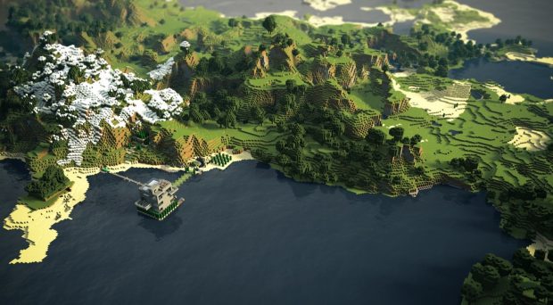 Beautiful Minecraft Background.