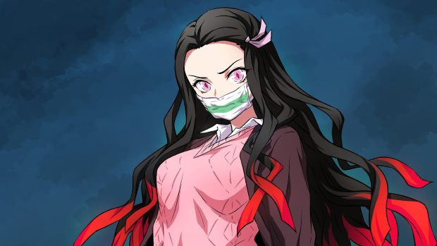 Beautiful Nezuko Demon Slayer Background.