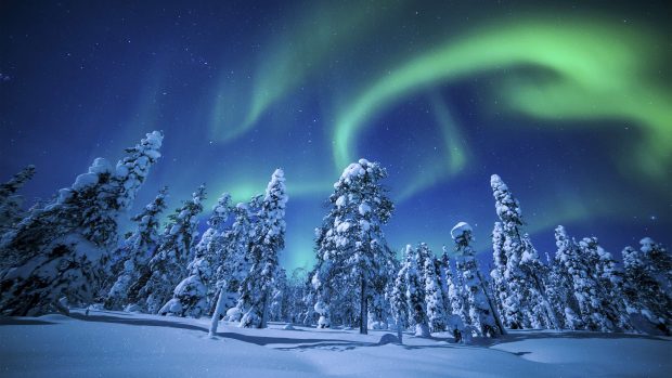 Beautiful Northern Lights Wallpaper HD.