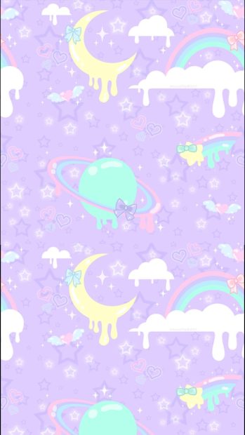 Beautiful Pastel Goth Background.