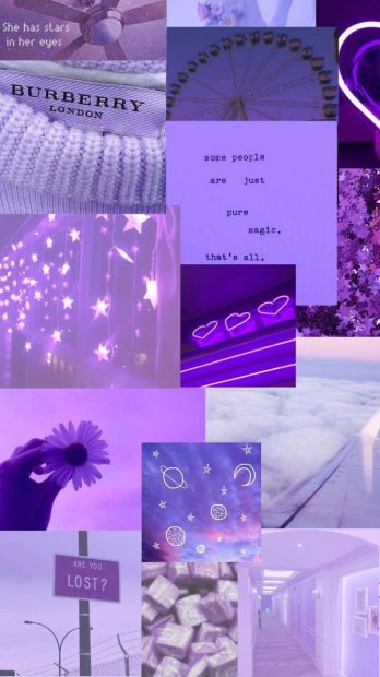 Beautiful Purple Aesthetic Background.