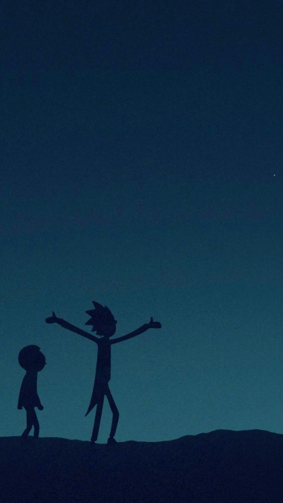 Rick and Morty Minimalist Wallpaper iPhone Phone 4K 9130e