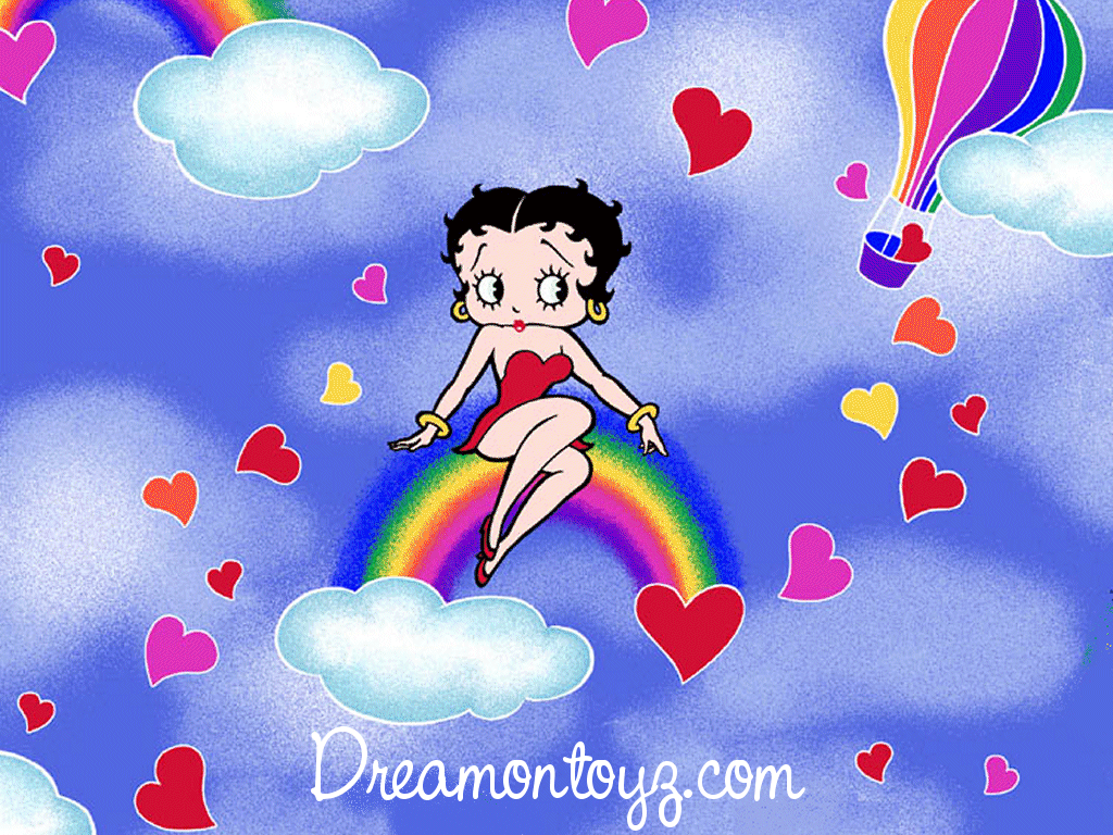 Betty Boop Wallpaper Cartoon Background Glitter  照片图像