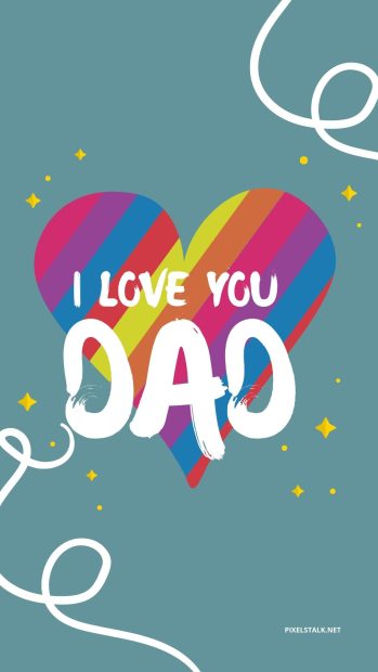Big Heart Fathers Day Wallpaper.